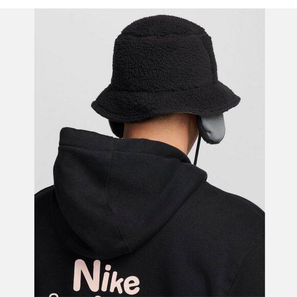 Nike Apex Winterized Bucket Hat Unisex S Sportswear Cap Casual Black FZ2205 010 - Picture 6 of 6